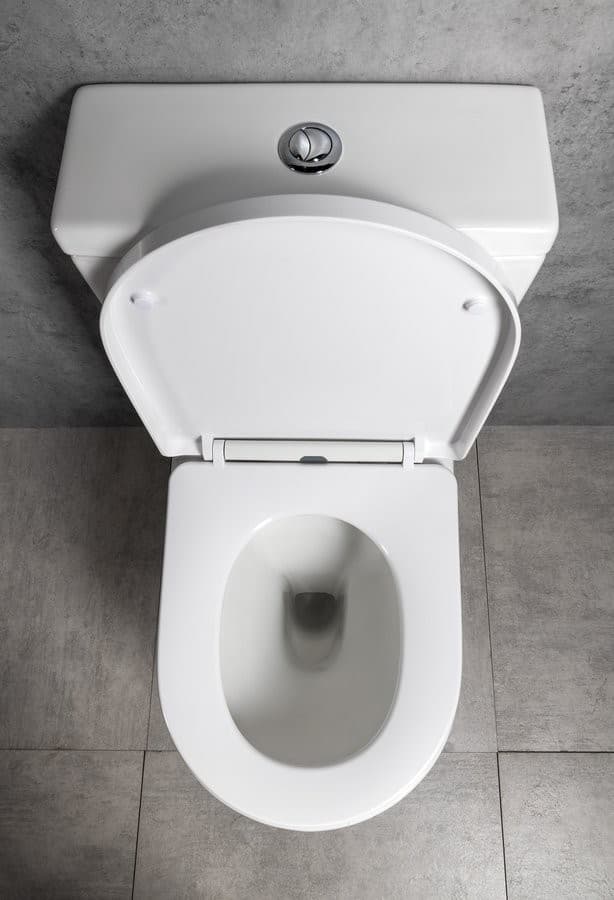 DARIO RIMLESS komplakt WC, odpływ poziomy/pionowy, biały