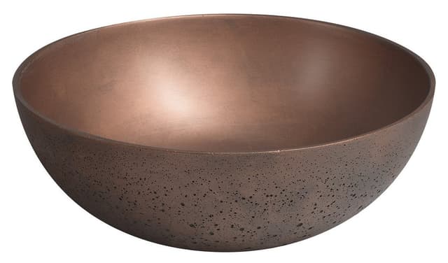 FORMIGO umywalka betonowa nablatowa, średnica 39cm, miedź