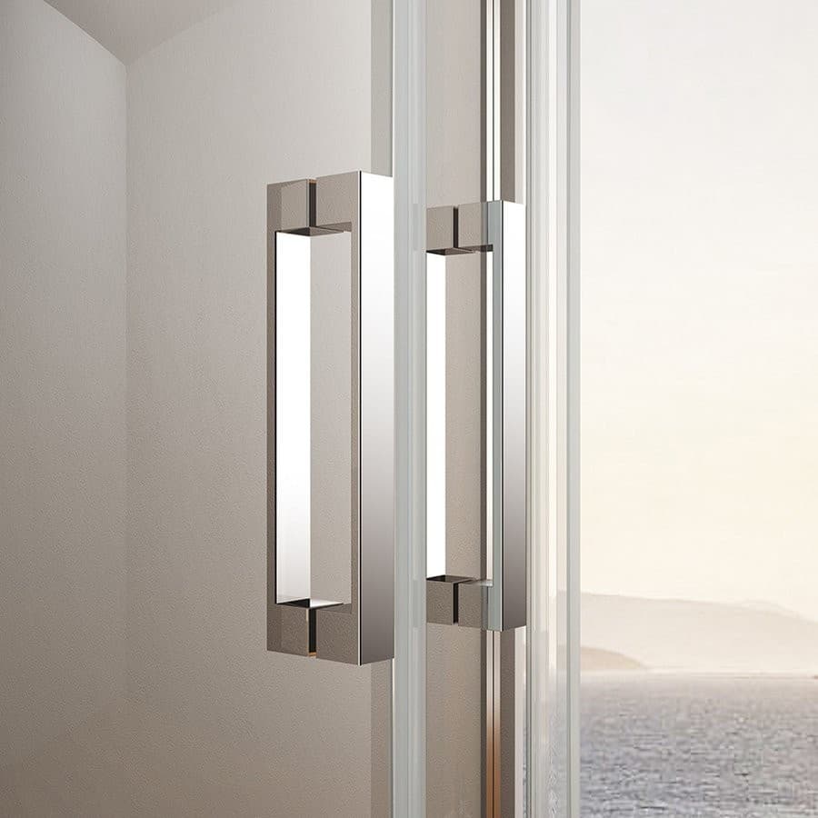 LORO drzwi prysznicowe dwuskrzydłowe 1100mm, szkło Coated Glass