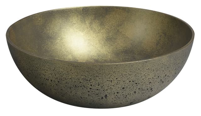 FORMIGO umywalka betonowa nablatowa, średnica 39cm, złoto