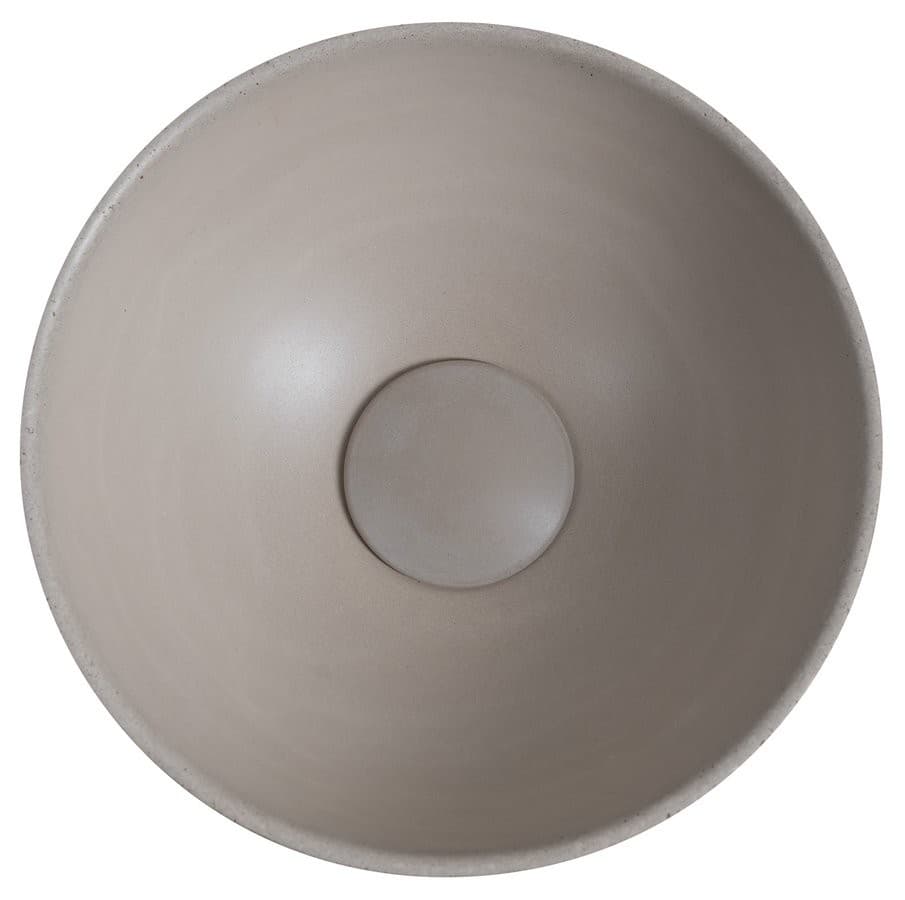 MINOR umywalka betonowa nablatowa, średnica 26cm, piaskowy