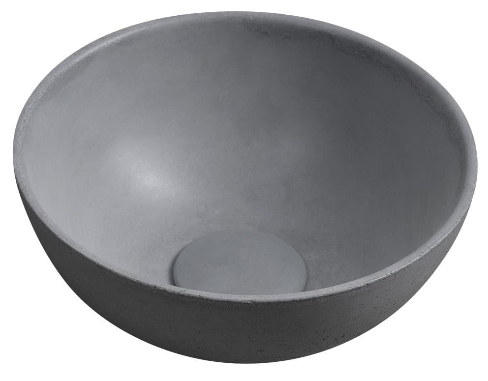 MINOR umywalka betonowa nablatowa, średnica 26cm, szary
