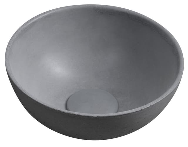 MINOR umywalka betonowa nablatowa, średnica 26cm, szary