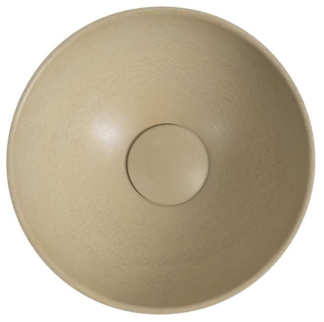 MINOR umywalka betonowa nablatowa, średnica 26cm, żółty