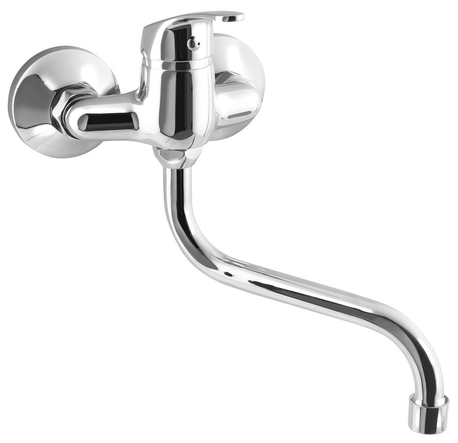 AQUALINE 35 bateria ścienna rozstaw 100mm, uchwyt-S, chrom
