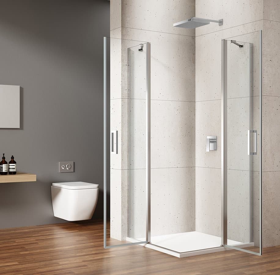 LORO kabina prysznicowa 800x800 mm, wejście z rogu