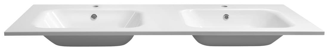 ARECA umywalka kompozytowa podwójna 141x51,5cm, biała