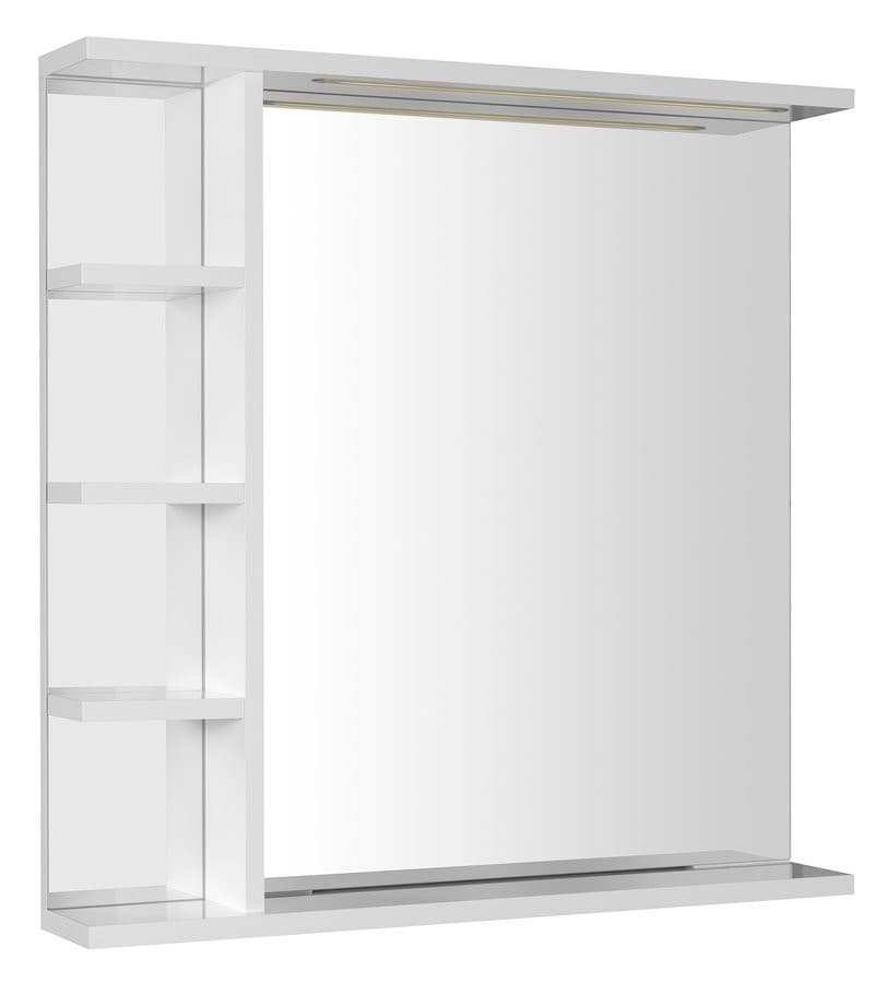 KORIN lustro z oświetleniem LED i półkami 70x70x12cm