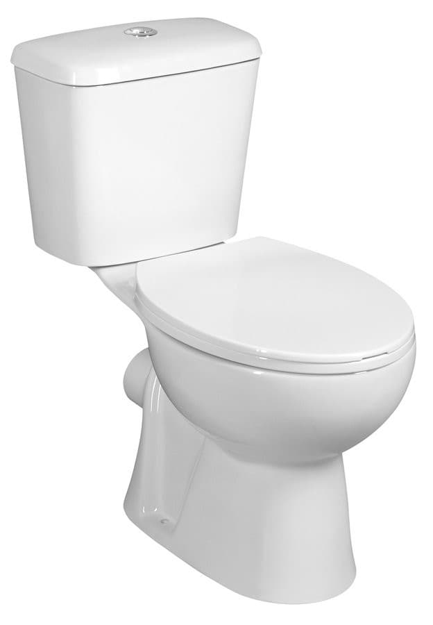 JOSE WC, przycisk 3/6l, odpływ poziomy, biały