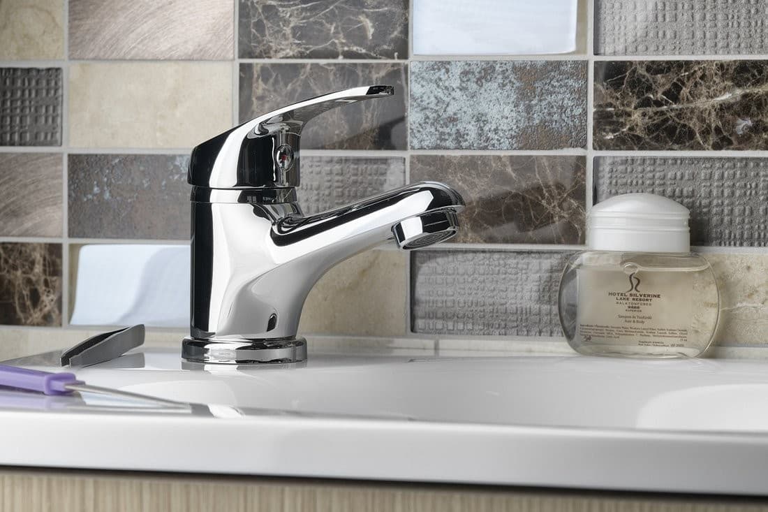 AQUALINE 35 bateria umywalkowa bez odpływu, ECO głowica, chrom