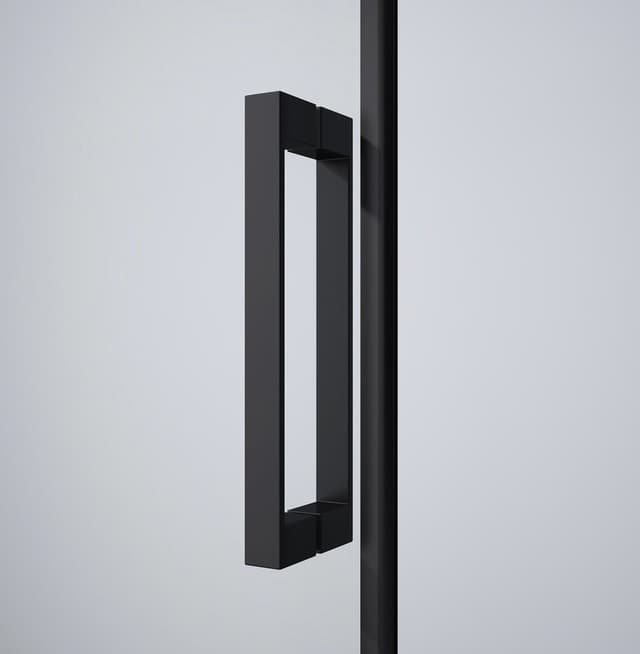 DRAGON BLACK kabina prysznicowa 900x900mm, wejście z rogu