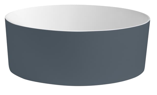 THIN umywalka nablatowa Ø38 cm, siena/biały mat