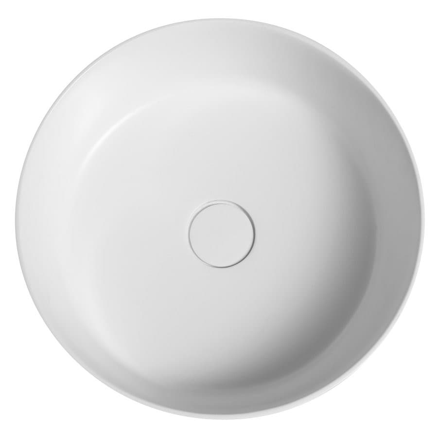 THIN umywalka nablatowa Ø38 cm, siena/biały mat
