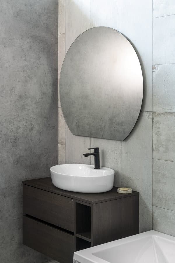 DARA CUT lustro podświetlane LED 20W, ø 100cm, folia grzewcza