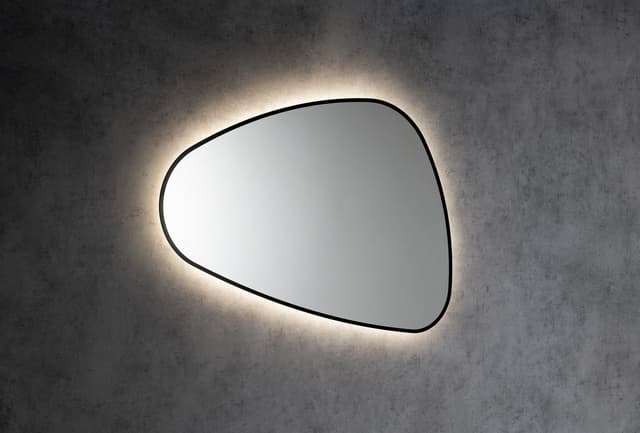 ELENA lustro podświetlane LED 20W, 68x96cm, czarny mat