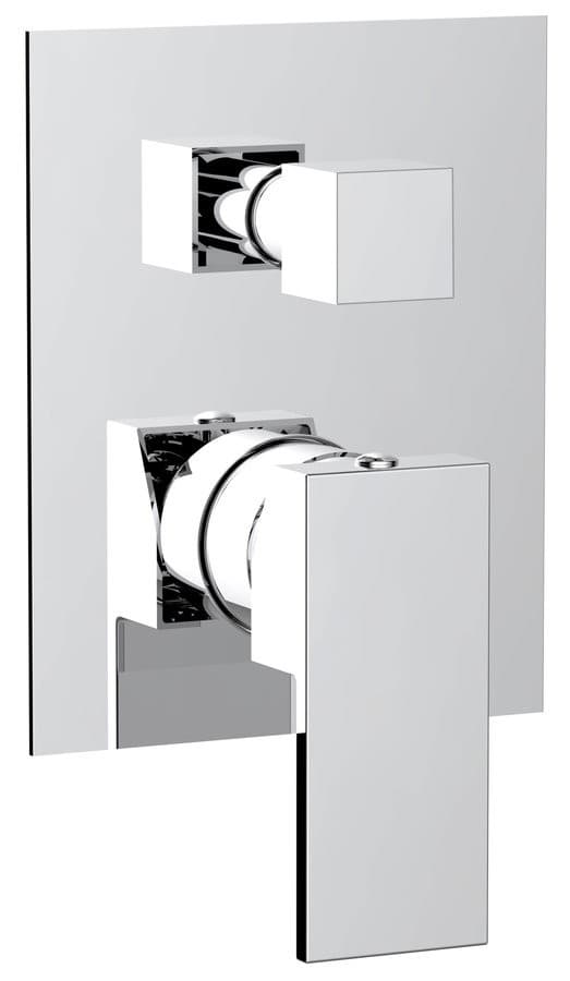 CUBEMIX bateria prysznicowa, podtynkowa, 2 wyjścia, chrom