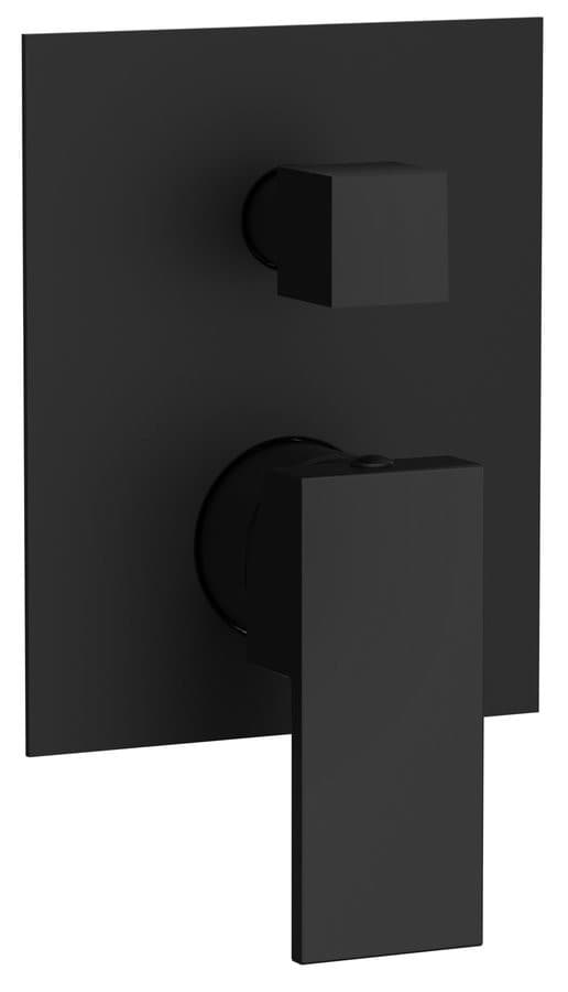 CUBEMIX bateria prysznicowa, podtynkowa, 2 wyjścia, czarny mat