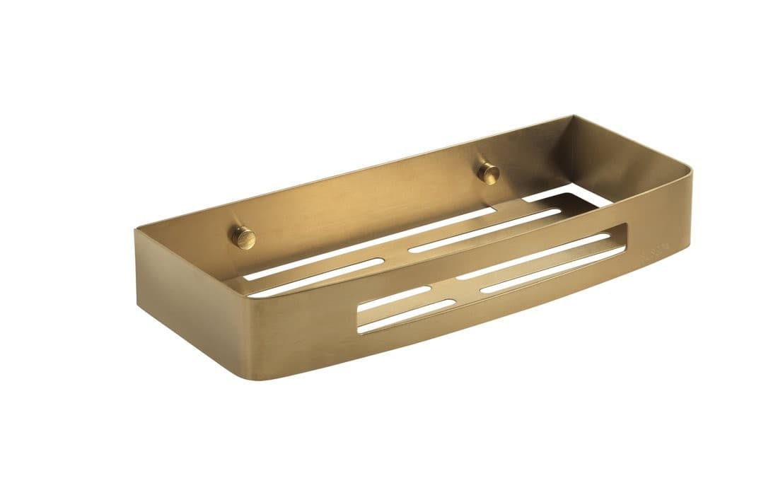 SMART półka do kabiny prysznicowej, 300x45x128mm, złoty mat