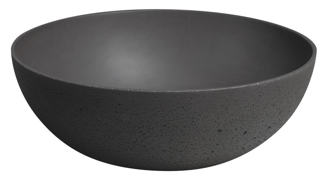 FORMIGO umywalka betonowa nablatowa, średnica 39cm, antracyt