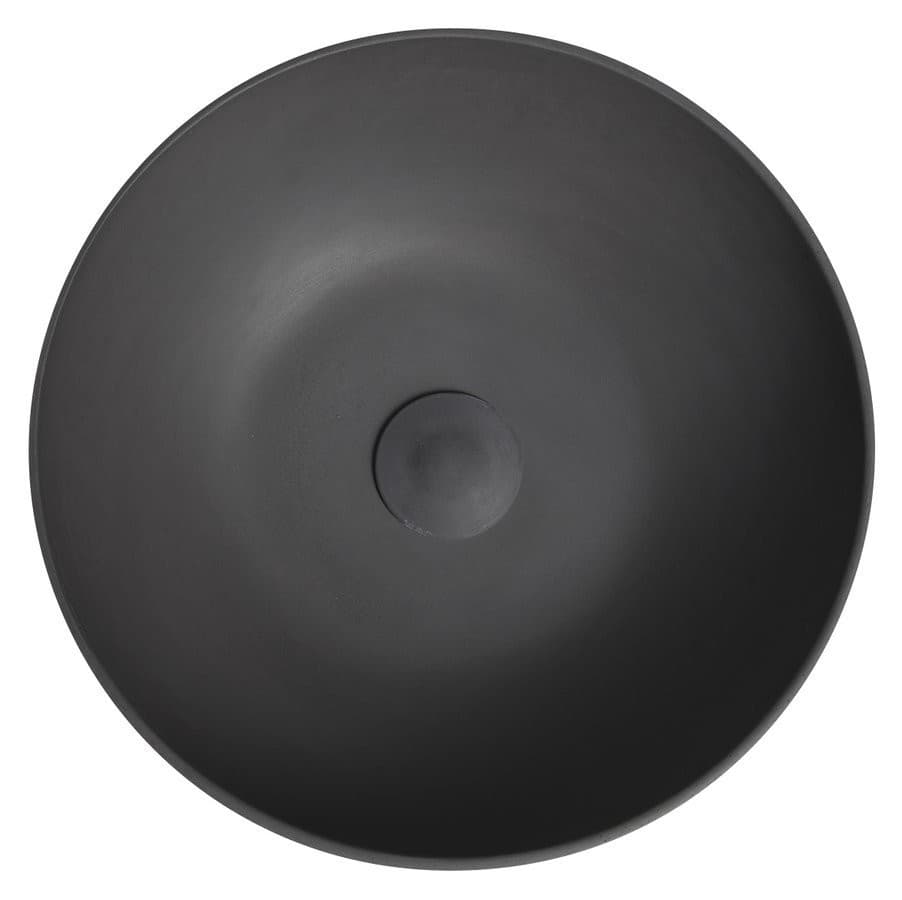 FORMIGO umywalka betonowa nablatowa, średnica 39cm, antracyt