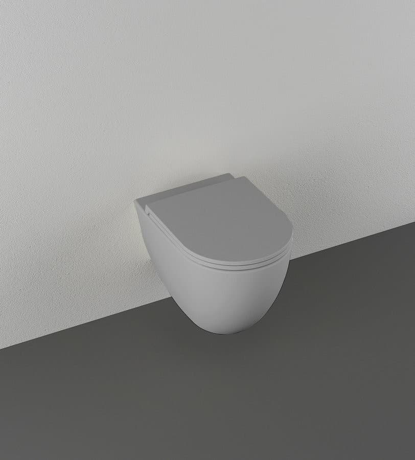 INFINITY miska WC wisząca, Rimless, 36,5x53cm, stone grey