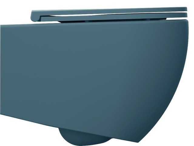 INFINITY miska WC wisząca, Rimless, 36,5x53cm, petrol mat