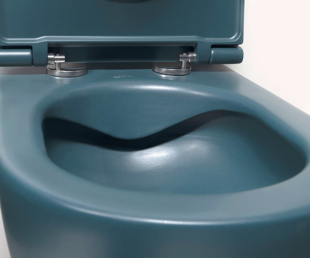 INFINITY miska WC wisząca, Rimless, 36,5x53cm, petrol mat