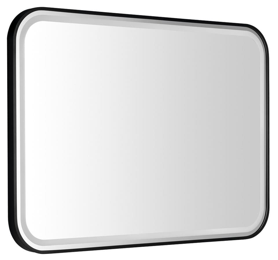 CETIS lustro z oświetleniem LED 100x70cm, czarny mat