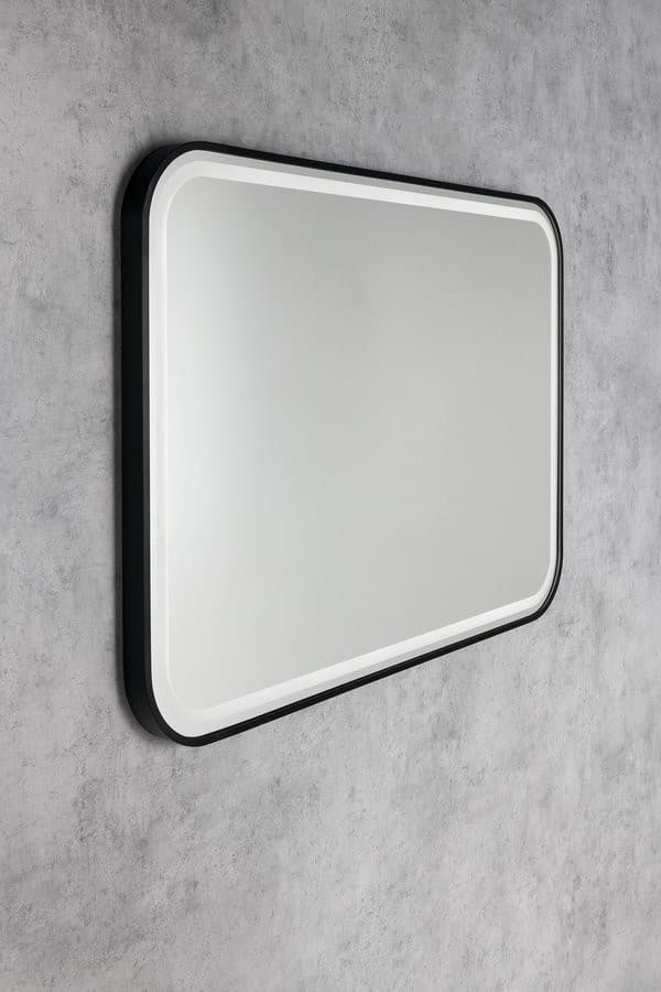 CETIS lustro z oświetleniem LED 100x70cm, czarny mat