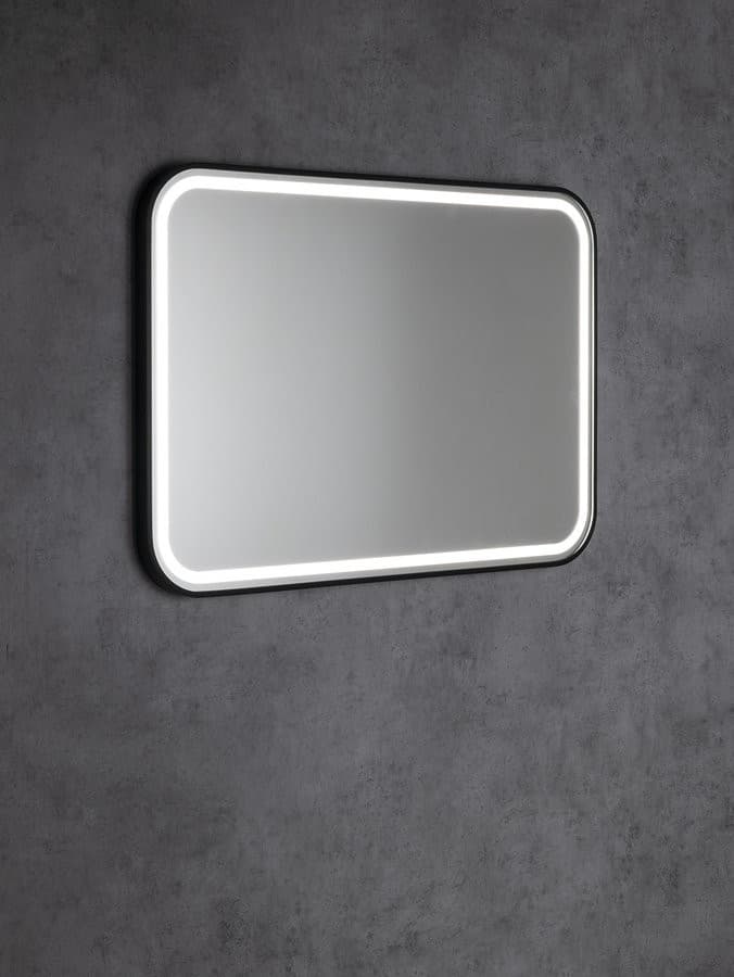 CETIS lustro z oświetleniem LED 100x70cm, czarny mat