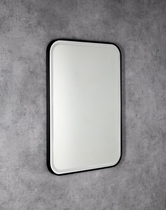 CETIS lustro z oświetleniem LED 60x80cm, czarny mat