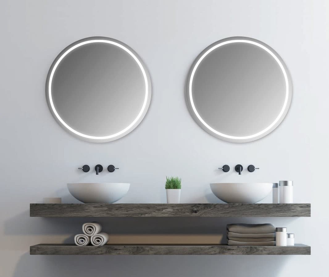 NYX okrągłe lustro z oświetleniem LED, ø 80cm