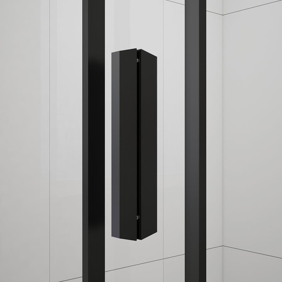 EASY BLACK drzwi prysznicowe składane 900mm, szkło czyste