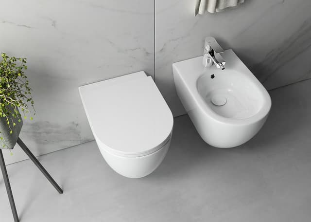 INFINITY miska WC wisząca, Rimless, 36,5x53cm, biały