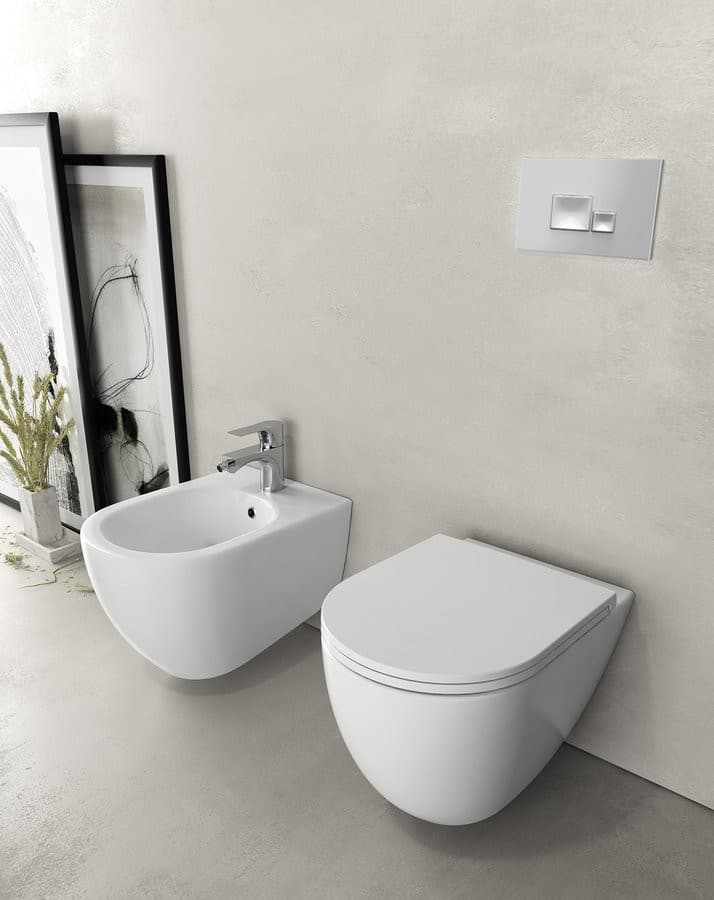 INFINITY miska WC wisząca, Rimless, 36,5x53cm, biały