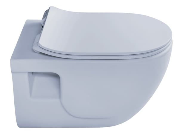 BRILLA WC wiszące, Rimless, 36,5x53cm, jasnoniebieski matowe