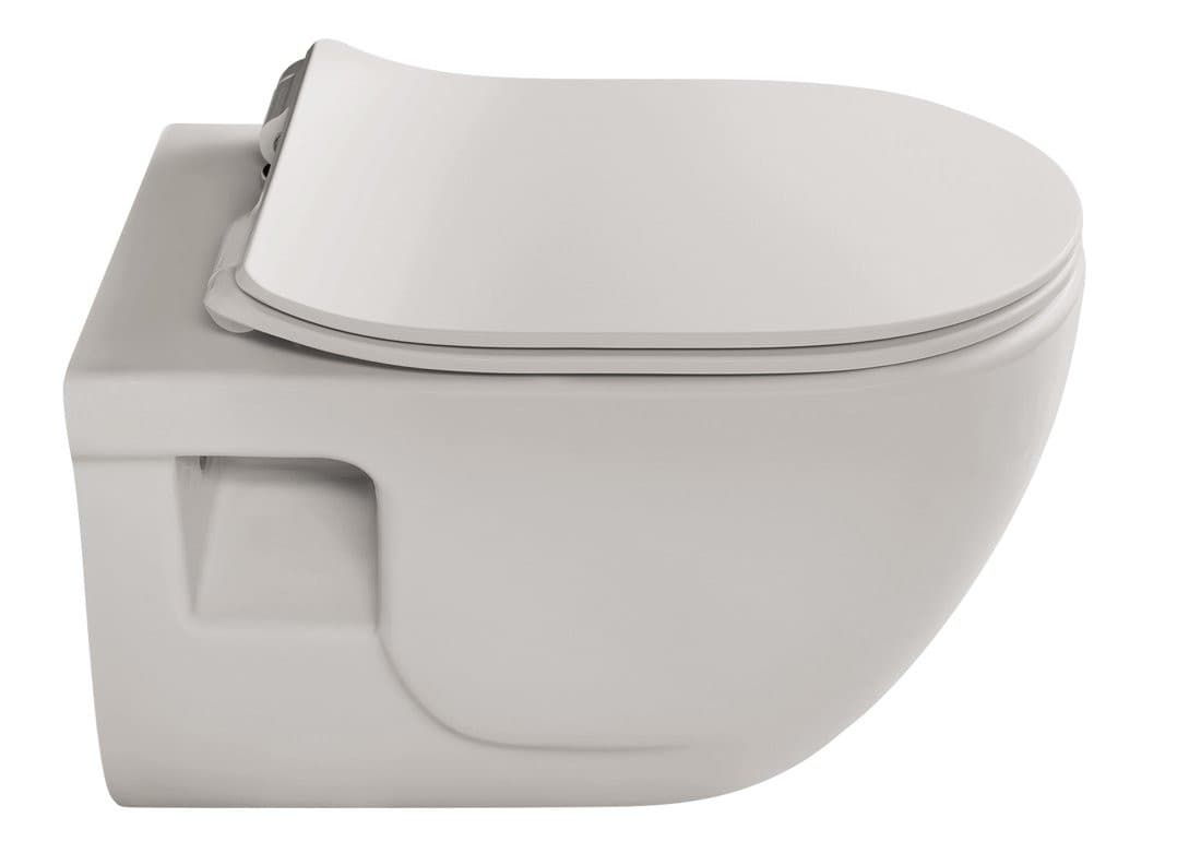 BRILLA WC wiszące, Rimless, 36,5x53cm, latte mat