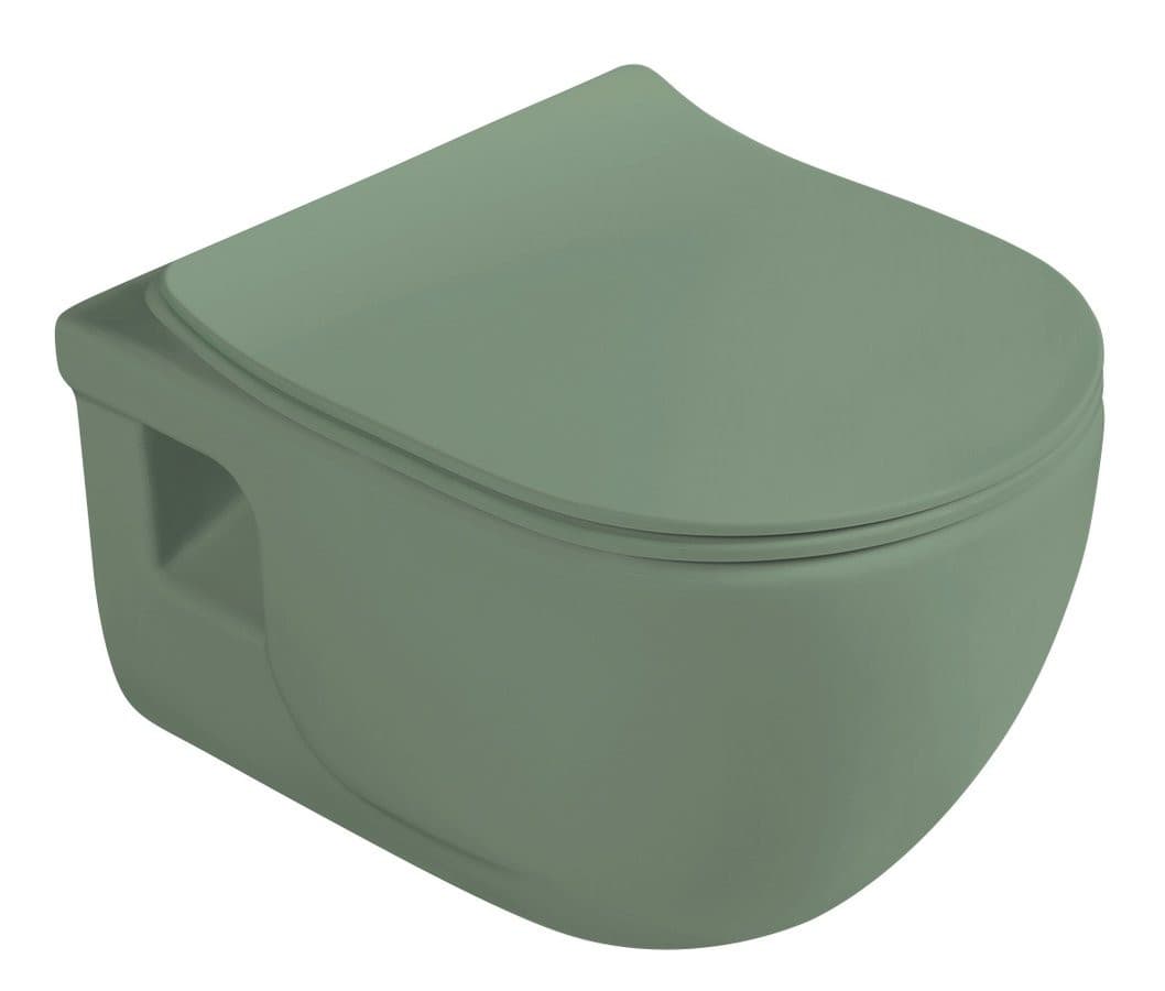 AVVA deska WC slim Soft Close, zielona mat