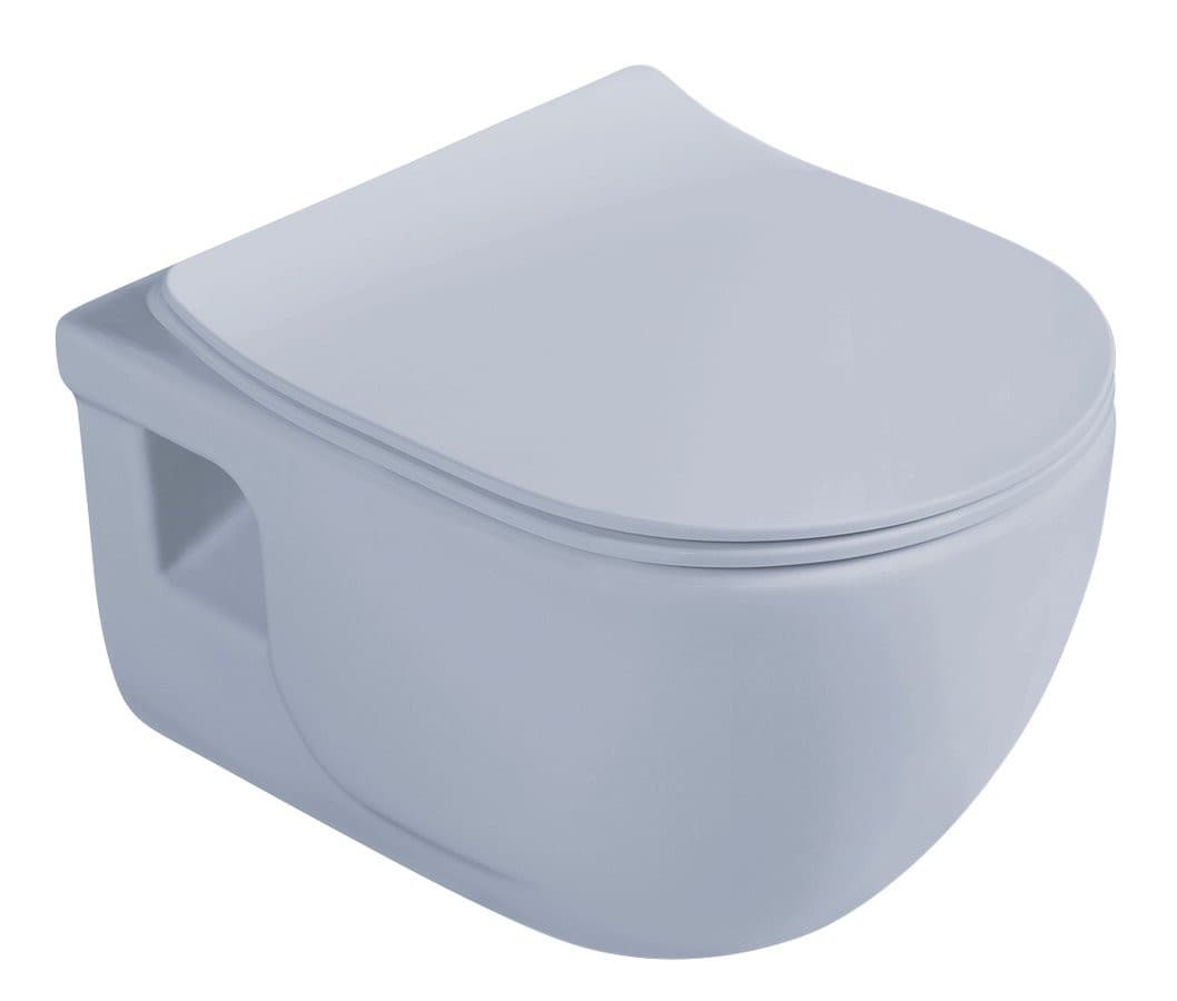 AVVA deska WC slim Soft Close, jasnoniebieski matowa