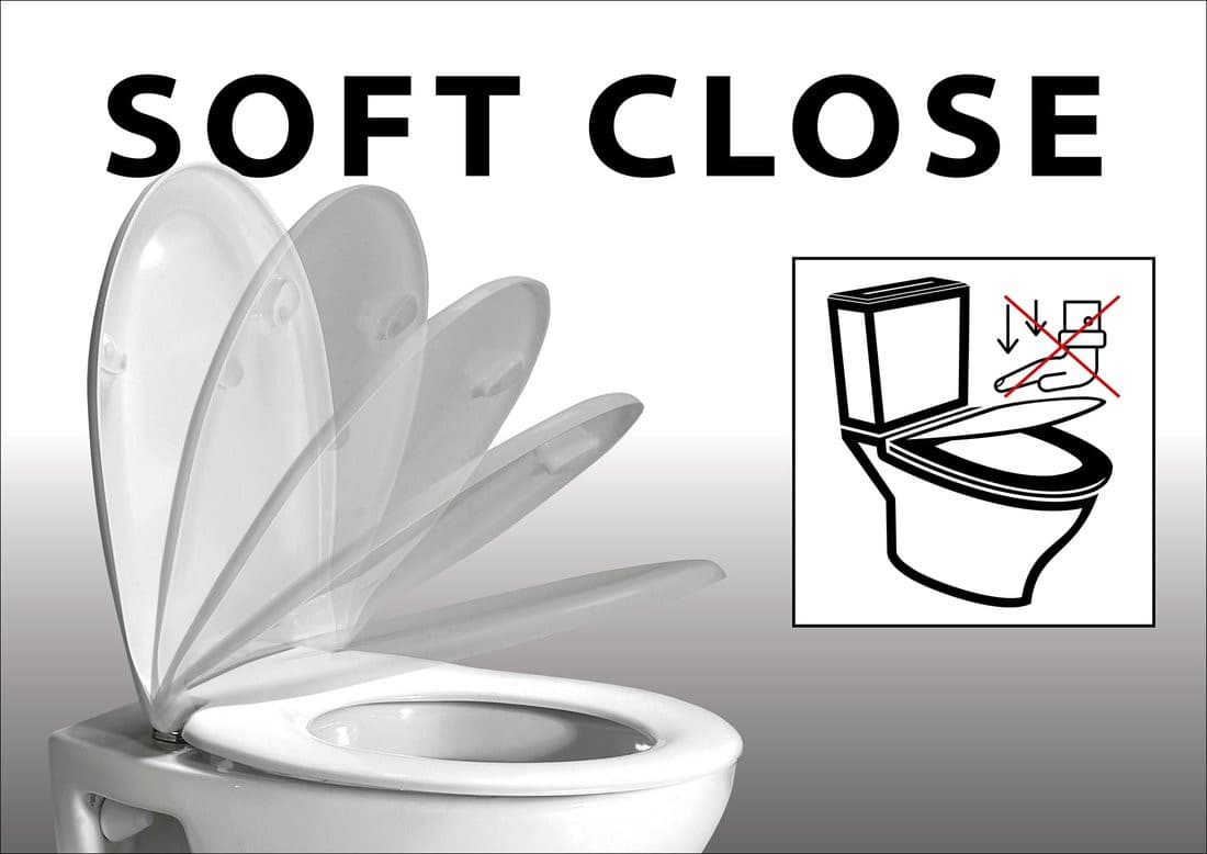 AVVA deska WC slim Soft Close, latte mat