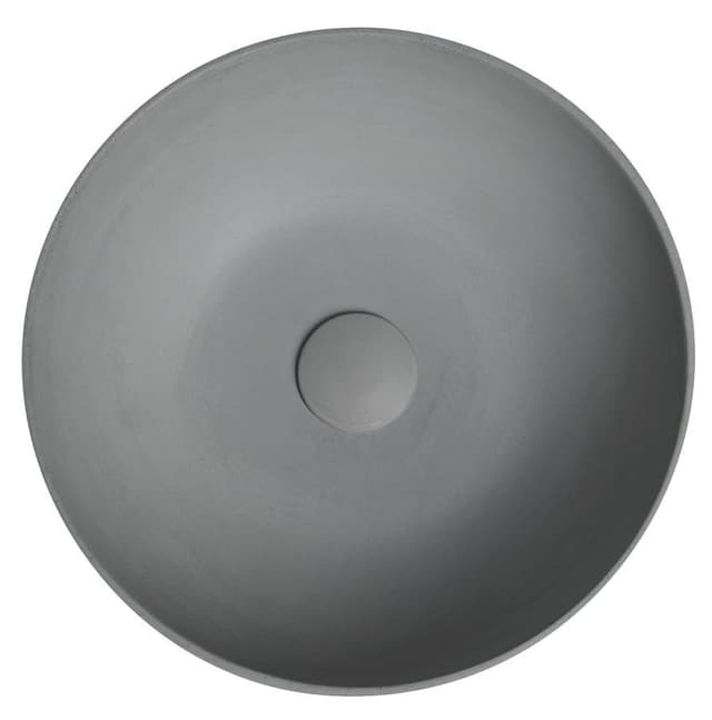 FORMIGO umywalka betonowa nablatowa, średnica 39cm, szary