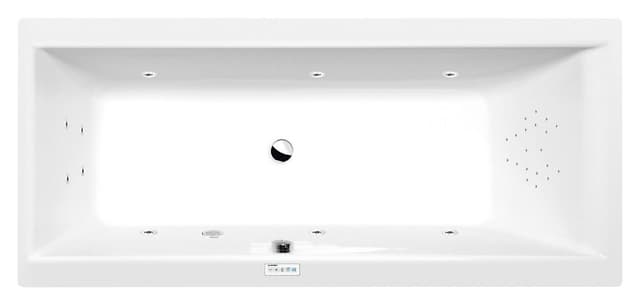 CLEO wanna z hydromasażem, 180x90x48cm, Highline Hydro, chrom