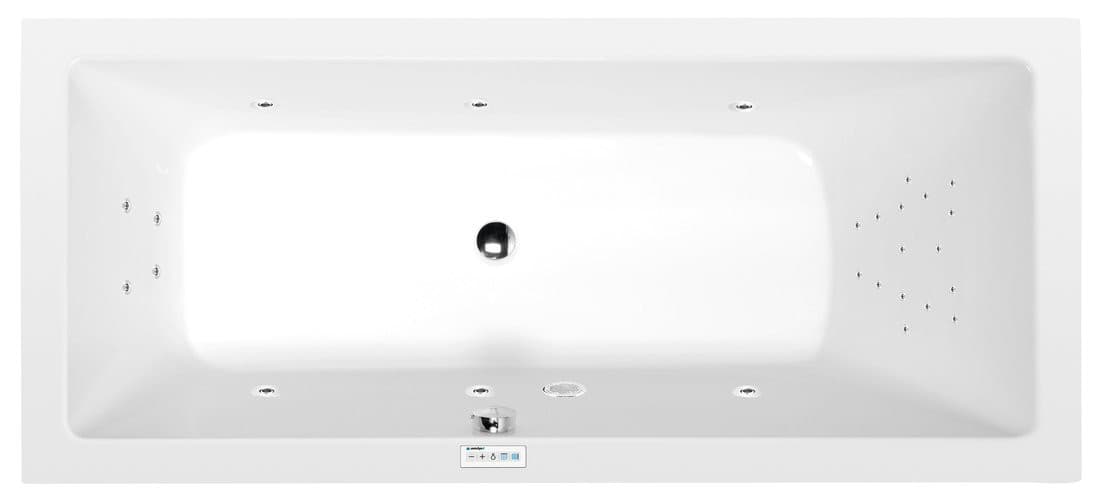 MIMOA wanna z hydromasażem, 170x80x39cm, Highline Hydro, chrom
