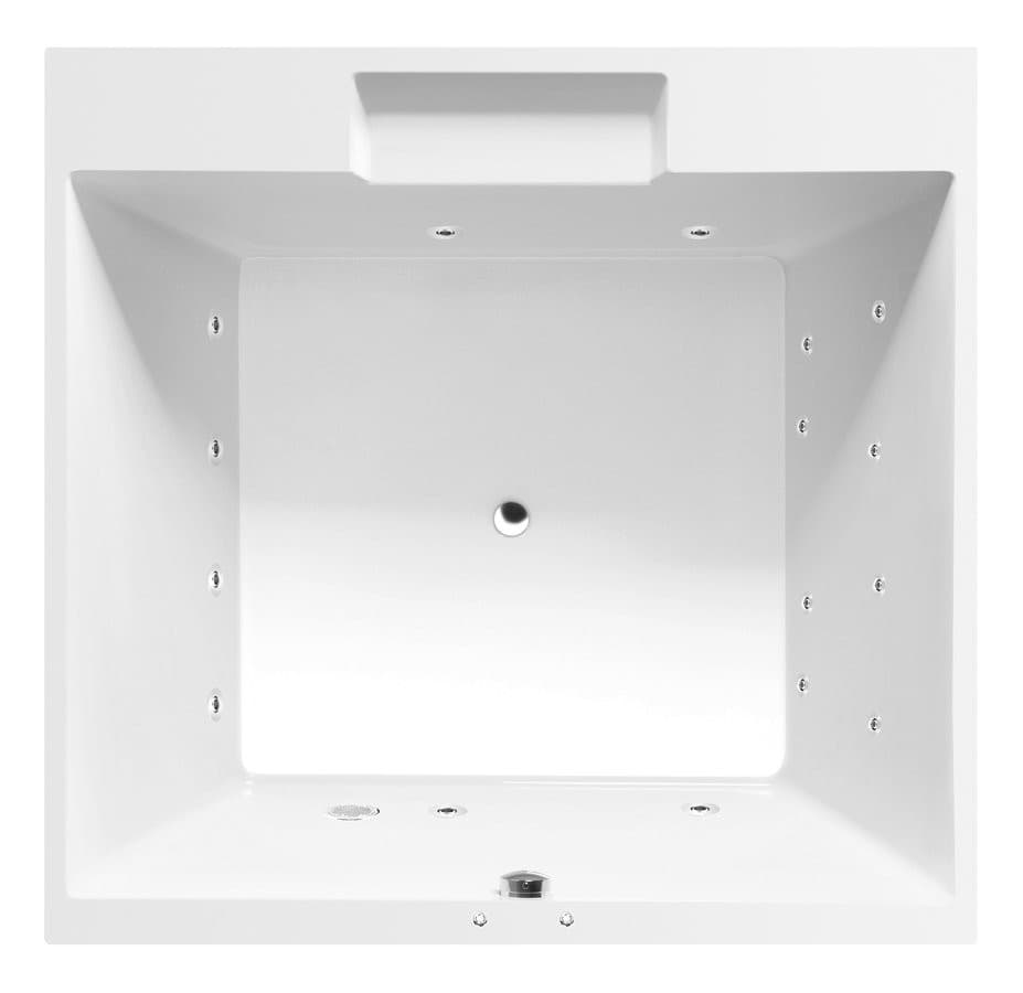 CAME wanna z hydromasażem, 175x175x50cm, Active Hydro, chrom