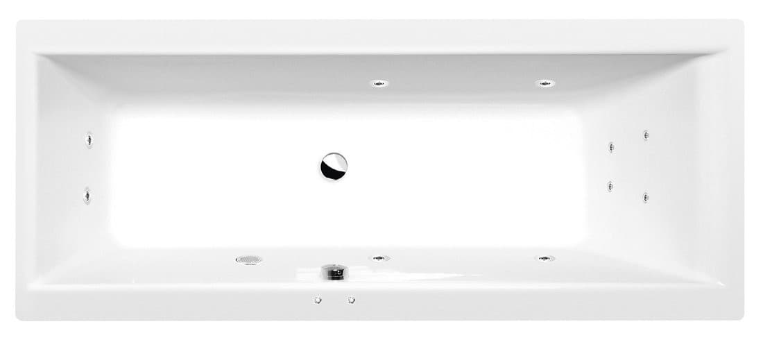 CLEO wanna z hydromasażem, 170x75x48cm, Active Hydro, chrom