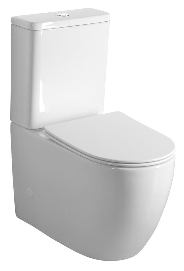 INFINITY RIMLESS komplakt WC, odpływ poziomy/pionowy, biały