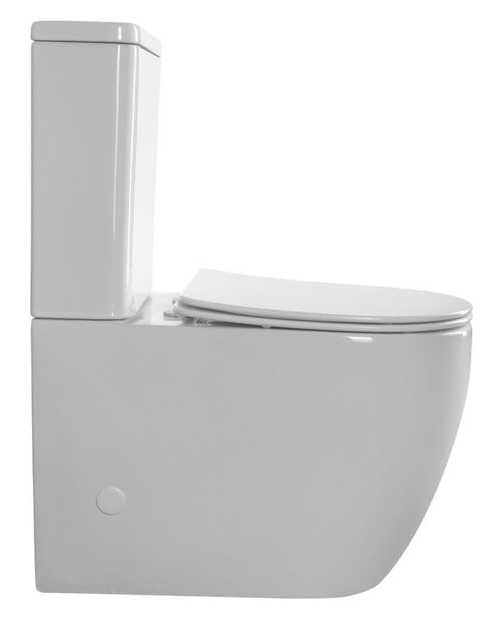INFINITY RIMLESS komplakt WC, odpływ poziomy/pionowy, biały