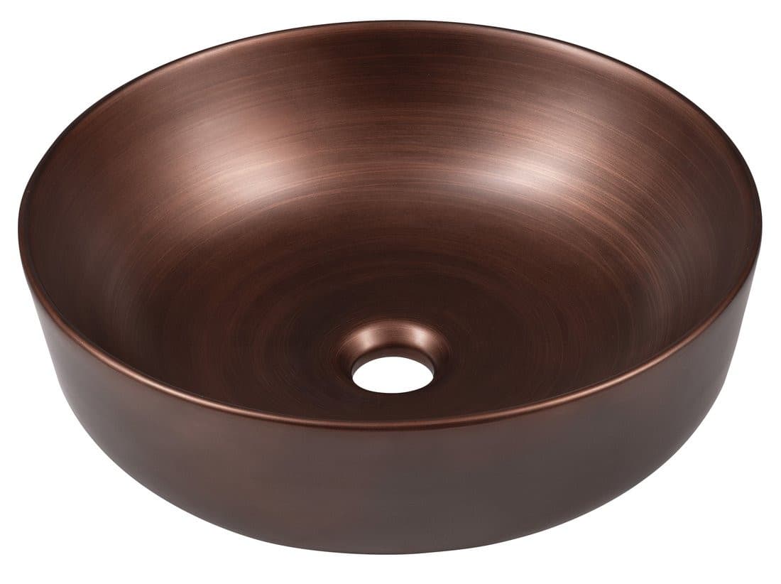 PRIORI umywalka ceramiczna nablatowa, Ø 41,5cm, miedź