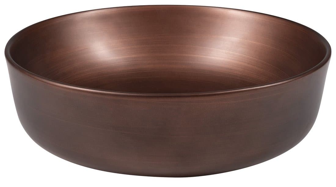 PRIORI umywalka ceramiczna nablatowa, Ø 41,5cm, miedź
