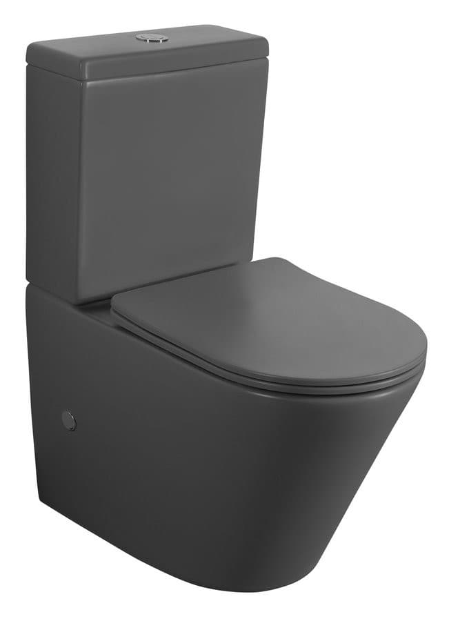 DARIO RIMLESS komplakt WC, odpływ poziomy/pionowy, biały